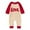 Beige, variant on lnmuld Kids One-piece Solid Color Valentine's Day Embroidered Letter Long Sleeve Romper Jumpsuit for Baby Girls Size:12-18 Months