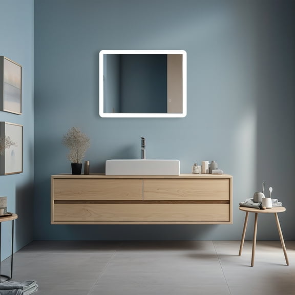 Pilsen 32" W x 24" H LED Mirror with Dimmer and Defogger