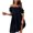 Solid Color, variant on AOOCHASLIY Clarance Dresses for Women 2022Fashion Women's One Shoul Solid Color Loose Casual Backless Short Sleeve Dress