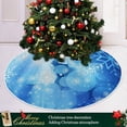 thumbnail image 6 of FMSHPON SnowflakesStars Xmas Christmas Tree Skirt Stand Mat for Holiday Party Decoration Indoor Outdoor 36 inches, 6 of 6