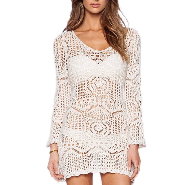 Vestido largo maxi estampado con escote en V estilo bohemio para mujer de CAROOTU