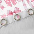 thumbnail image 4 of Homewish Girly Pink Ribbon Curtains Pack of 2 (42x84 Each) for Kid, Fairy Tale Princess Curtains Blackout, Cartoon Polkadots Bow Bedroom Curtains, Living Room Curtains Decor, 4 of 6