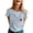 Grey, variant on Women's Bee Print T-Shirt Crewneck Short Sleeve Spring Summer Casual Tee