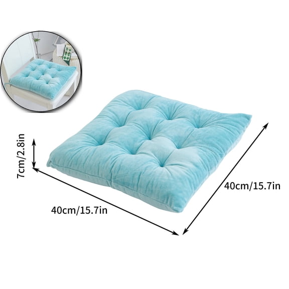 VQPeo Square Chair Cushions for Dining Chairs, Velvet Seat Pads, Square Chair Cushion for Indoor Outdoor Use