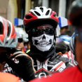 thumbnail image 4 of 2 Piezas Multifuncionales Máscara facial de motocicleta, máscara de tubo de calavera sin costuras para deportes de montar, 4 of 5