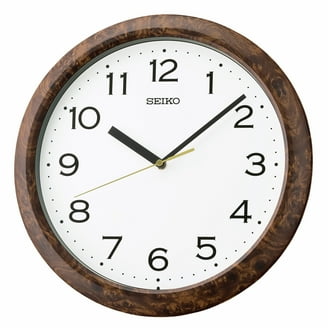 Seiko Circular & Classic Wooden Wall Clock Pendulum and Chime