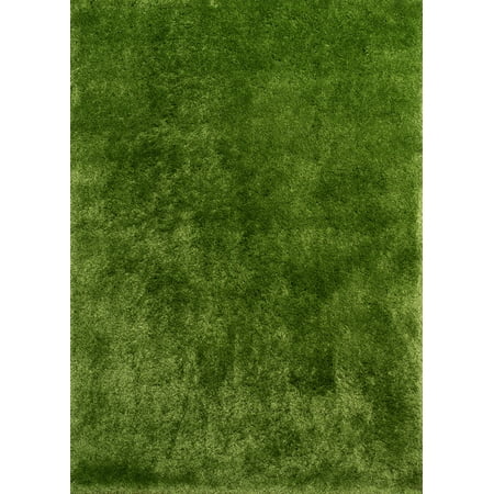 Green Shag Rug United Weavers Bliss Area Rugs - 2300 00124 Shag & Flokati Green Thick Soft Plush Comfortable Rug ()