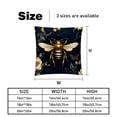 thumbnail image 5 of Honeybee Elegant Velvet Covers - Set of 2, Decorative Bed Pillow Cases with Unique Patterns for Home Decor, Available in 16x16, 18x18, and 20x20 Inches, 5 of 6