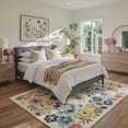 thumbnail image 2 of KUETH 9X12 Vintage Floral Area Rugs Machine Washable Rugs for Living Room, Non Slip Flat Pile Rug with Rubber Backing, Boho Rug for Entryway Bedroom Dining Room Home Office, 2 of 3