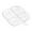 clear, variant on Tachiuwa Divided Serving Tray Divided Serving Dishes Candy Bowl Vegetable Platter Hot Pot Seasoning Plate for Dessert Kitchen Weddings white