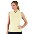 thumbnail image 1 of Monterey Club Women's Solid Sleeveless Golf Polo Shirt #2063, 1 of 2