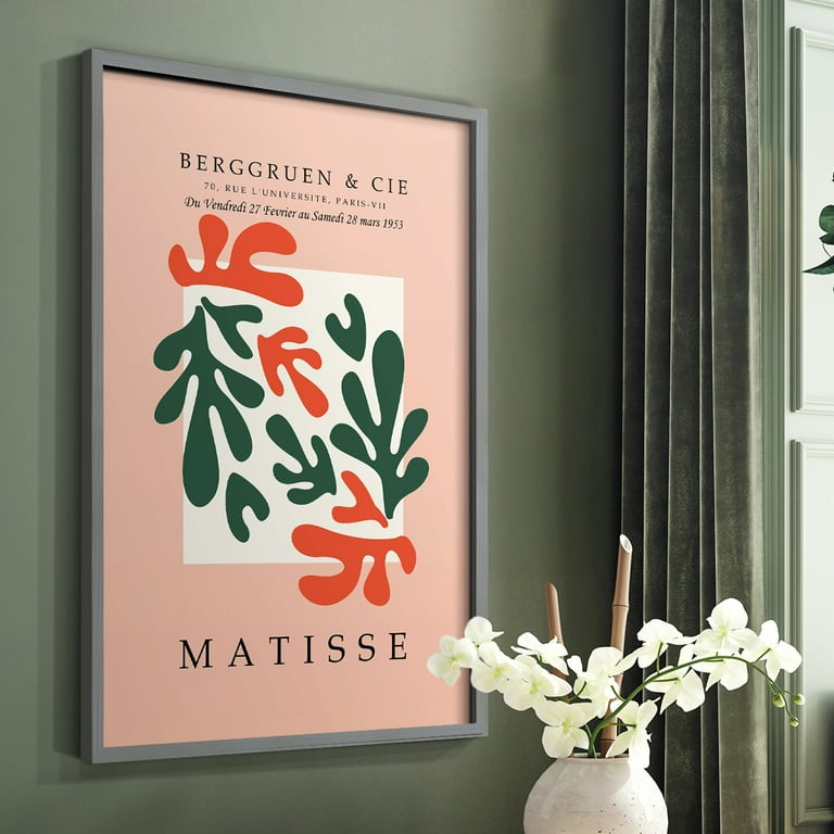 Matisse CCCXXX in Gray Solid Wood 8 x 10 Framed Print - Walmart.com