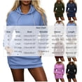 thumbnail image 3 of Lnmiateer Women Long Sleeve Oversized Sweatshirt Mini Dress with Hood Cozy Cut For Fall Casual Weekend Daily Occasions, 3 of 8