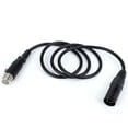 thumbnail image 2 of Cable de alimentación XLR macho a XLR hembra de 4 pines, Cable adaptable XLR a XLR hembra de 100cm, 2 of 8