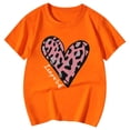 thumbnail image 4 of JAJAHO Girls Cute Graphic Tee For Kids Leopard Heart Print Short Sleeve T Shirts For Girl Casual Comfortable Daily Wear Ages 3-13 Years Stylish Tops, 4 of 4
