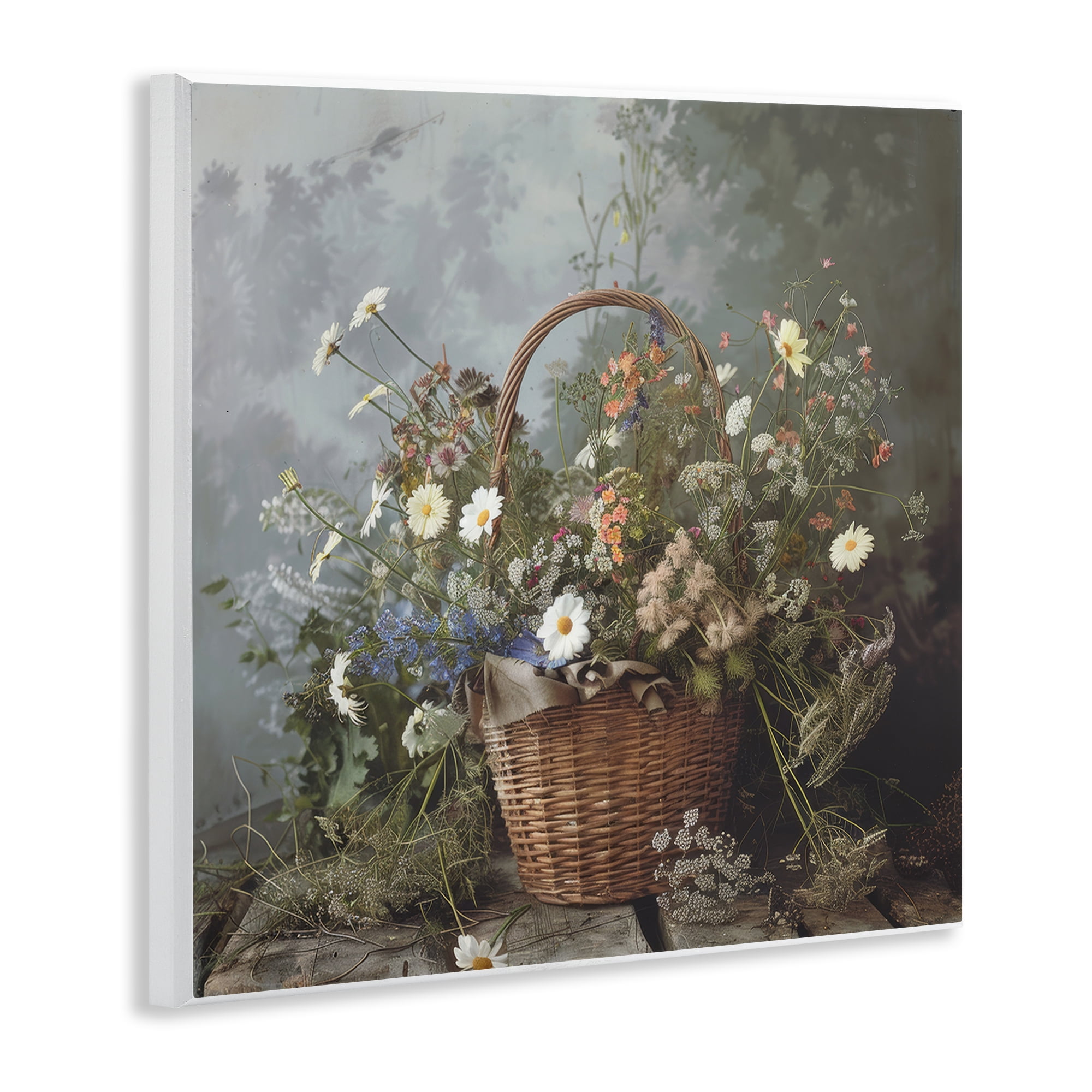Stupell Industries Floral Basket Still Life Wall Plaque Art, design by Lazar Studio