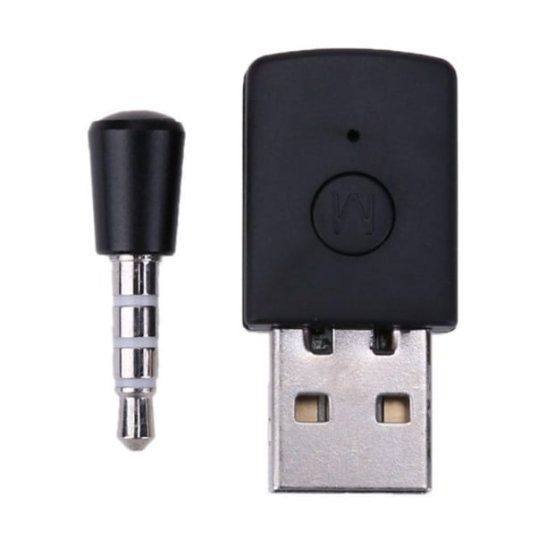 Adaptador Bluetooth 4.0 Receptor Puerto USB2.0 Reemplazo de enchufe de 3.5 mm para PlayStation 4 PS4 Dongle de audio inalámbrico Jumpingount PJ7832-01