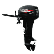 ANQIDI 18HP 2 Stroke Outboard Motor, 246CC Heavy Duty Fishing Boat Engine CDI Water Cooling System Tiller Control