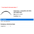 thumbnail image 2 of Clutch Hose - Compatible with 2006 - 2007 BMW 530xi, 2 of 2