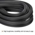 thumbnail image 4 of Uxcell 15M/49.21Ft Rubber Window Screen Spline Sealing Strip, 6.5mm OD Black, 4 of 6