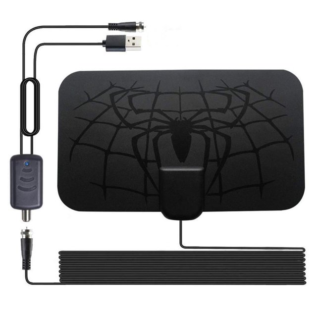 Antena De Tv Digital Hd Amplificada, Amplificador De Interruptor Inteligente Para Interiores, Amplificador De Señal Compatible Con 4K 1080P Tv Stick Y Todos Los Televisores Antiguos Minnieouse EL008691-00