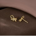 thumbnail image 6 of Solid 925 Sterling Silver Bow Stud Earrings for Women Teens Small Ribbon Stud Earrings Bowknot, 6 of 11