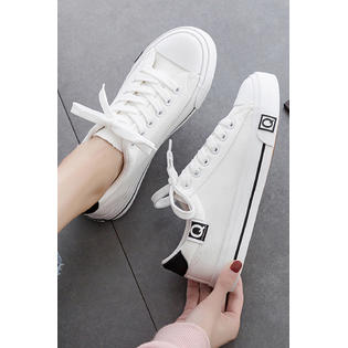womens flat canvas shoes