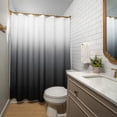 thumbnail image 4 of Americanflat 71x74 Ombre Grey Shower Curtain - Water Resistant - Polyester Fabric, 4 of 7