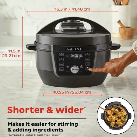 Instant Pot - RIO WIDE Plus 7.5Qt 7-in-1 Electric Pressure Cooker & Multi-Cooker - Black