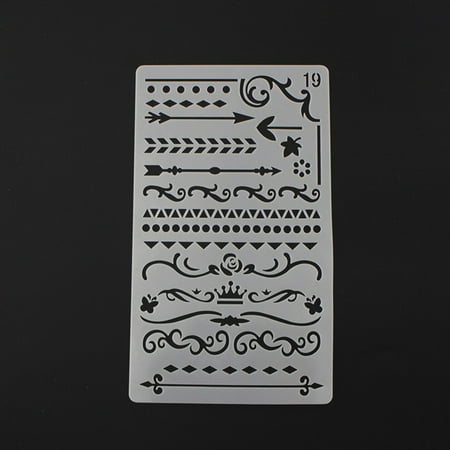 Dancingnail Bullet Journal Stencil Set Plastic Planner Diy Drawing Template For Diary Notebook Scrapbook