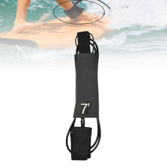 Tabla de surf Leash Paddleboard 7 mm de espesor Accesorios de surf Pie Cuerda Pierna Cuerda Cola Correa de tobillo de surf
