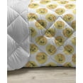 thumbnail image 3 of Summer Down Alternative Comforter, Tropical Pattern of Monochrome Toned Monstera Leaves Rainforest Jungle Print, Microfiber Quilt for All Season, 5 Sizes, Green and White, by Ambesonne, 3 of 3