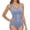 Blue, variant on Unir Sleeveless U-Neck Front Hook Tummy Control Bodysuit, Midriff Adjustable Waist Cincher, Stretch Nylon Full Body Butt Lifting Shaper, 1 Piece, M-L-XL-XXL-3XL Plus Size Friendly