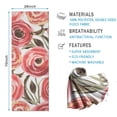 thumbnail image 2 of Pioneer Flower Floral Print Pattern Hot Yoga Mat Towel Non Slip for Hot Yoga - Quick-Drying Yoga Mat Cover with 4 Corner Pockets with Travel Bag - Hot Yoga Towel Non Slip 70"x26", 2 of 6