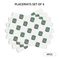 thumbnail image 2 of Placemats Set Of 4 / 6, Calculators Print Placemats For Dining Table Indoor/Outdoors Heat Resistant Washable Placemats 18" X 12", 2 of 8