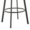 thumbnail image 7 of Noran Swivel Counter Stool in Black Metal with Grey Faux Leather, 7 of 7