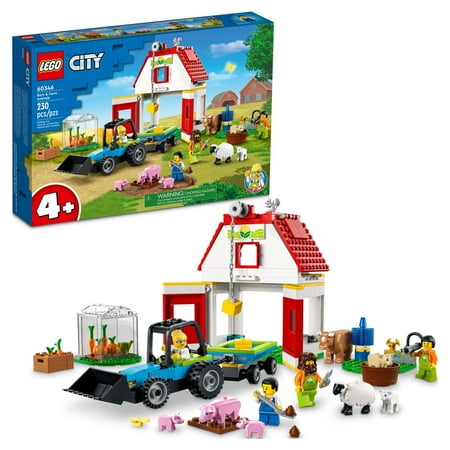 UPC: 0673419359153 | LEGO City Barn & Farm Animals Toys  60346 Playset with Tractor and Trailer  Sheep  Cow and Pig plus Babies Figures  Learning Toys for Kids Age 4 Plus