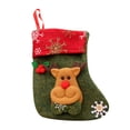 thumbnail image 2 of Gnoradne 3D Christmas Santa Snowman Reindeer Pattern Design Stockings,Vintage Xmas Socks Small Candy Gift Bags,Mini Christmas Stocking Hanging Ornaments for Xmas Tree Home Holiday Party Decor(6Pcs), 2 of 4