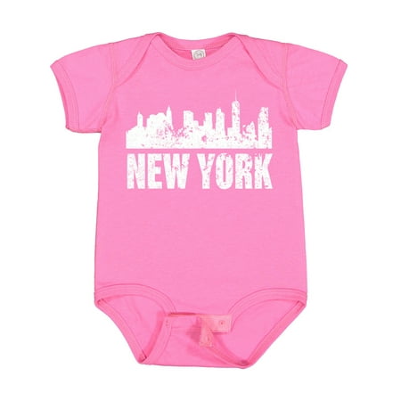 

Inktastic New York Skyline Grunge Gift Baby Boy or Baby Girl Bodysuit