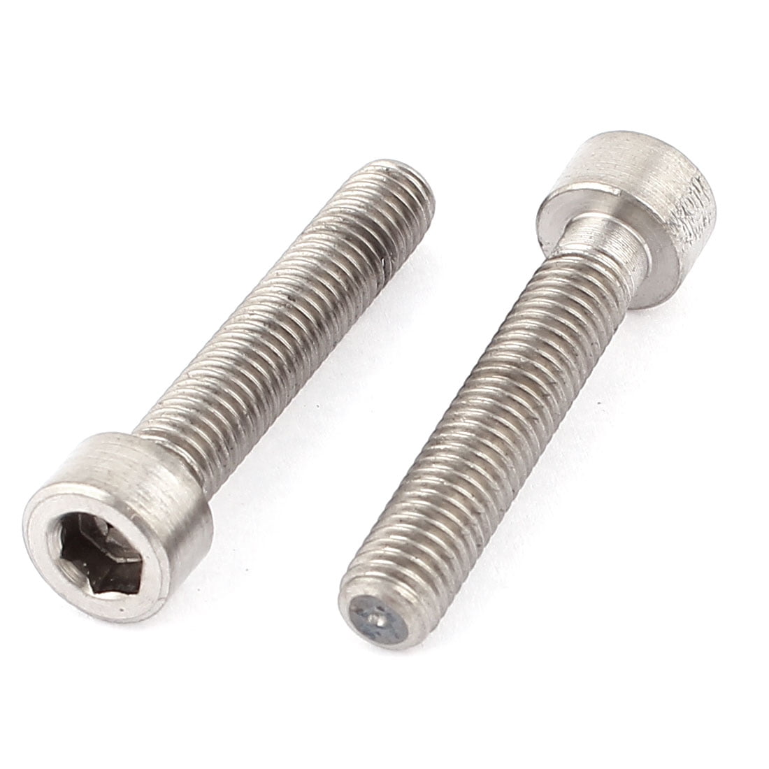 M8x40mm 1.25mm Pitch Hex Knurl Head Socket Cap Screws Bolts 2pcs