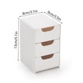 thumbnail image 3 of ‌Yatlte 3-Tier Mini Drawer Organizer - 5.1x3.5in Plastic Desktop Storage Box with Sliding Drawers for Office, Makeup & Jewelry, Dorm/Bathroom/Sink‌, 3 of 6