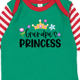 thumbnail image 4 of Inktastic Grandpa's Princess Crown and Flowers Girls Long Sleeve Baby Bodysuit, 4 of 5