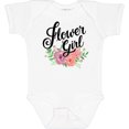 thumbnail image 3 of Inktastic Flower Girl Hand Lettering with Flowers Illustration Girls Baby Bodysuit, 3 of 5