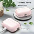 thumbnail image 3 of DISEN Airpods Pro Case Cover, Cute Slim Shockproof Case for Apple Airpods Pro 1st Generation 2019 Charing Case with Keychain, Pink Glitter, 3 of 7