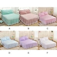 thumbnail image 2 of Matsuzay de cama con volantes de encaje, duradera y hermosa para mayor comodidad, elegante de cama de princesas ancha Juegos de cama púrpura, 2 of 6