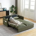 thumbnail image 2 of Green Corduroy Sleeper Sofa with High-Density Foam / Comfortable Seating for Long Time Use, 2 of 6