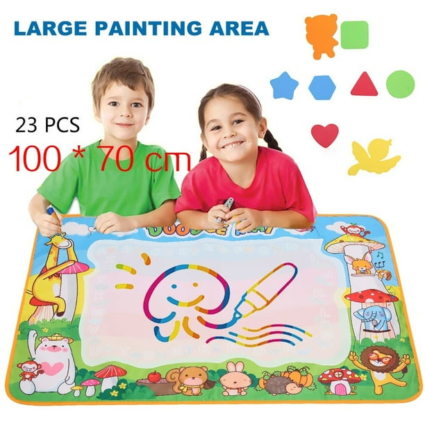 Vykor Aqua Mat Large Water Drawing Mat 70x100cm Water Doodle Mat Travel Drawing Painting Mat