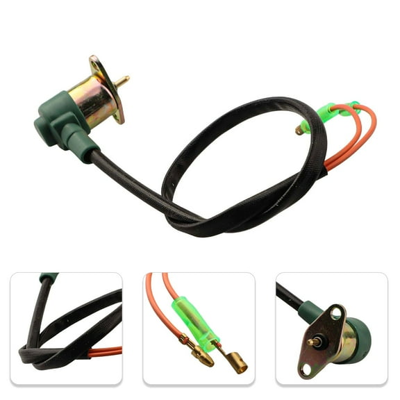 Carburetor Fuel Solenoid Relay Valve for Honda GX340 GX390 GX420 Engines - Generator Replacement Part 16200-890-005 16230-ZE3-701 16230-ZE3-702 - Metal Black