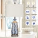 thumbnail image 4 of Lámpara de Mesa Ruzectt 25.5" Juego de 2 de Vidrio Azul con USB y Corriente Alterna, 4 of 7