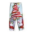 thumbnail image 4 of Haiem Funny Christmas Gnome Women's Pajama Pants Ultra Lightweight Pjs Bottoms Sleepwear Bottom Pants With Pocket Drawstring-Large, 4 of 7